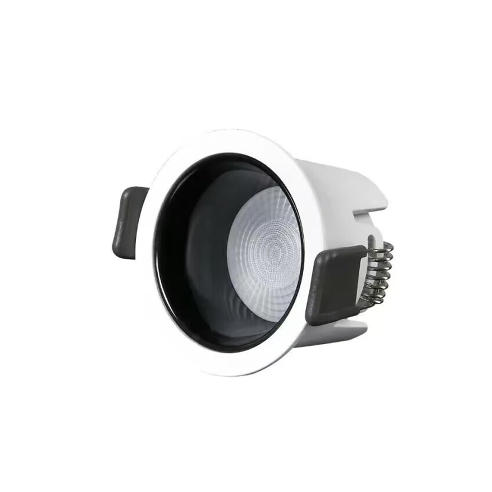 Wbudowana antyodblaskowa lampa LED, głęboka, do sklepu odzieżowego, sufit salonu, bezzałogowe światło do domu, wąska krawędź (3000 K, czarna)