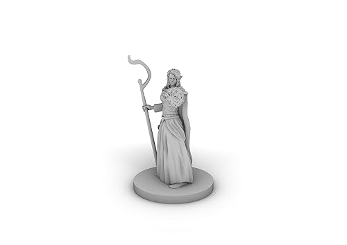Miniatura 5 de Female Elf Druid 2 Tabletop DND Gaming Miniature