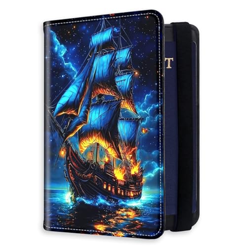 HJCYXJLK RFID�u���b�L���O�p�X�|�[�g�z���_�[ ���s�p �p�X�|�[�g�J�o�[�P�[�X ���s���ރI�[�K�i�C�U�[ �p�X�|�[�g�J�[�h�z���_�[ �p�X�|�[�g�E�H���b�g �J�[�h�X���b�g�t�� �j�����p 9, �Y��ȊC���D�B, 8.5*5.6 inch, ���_��