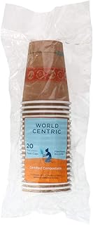 World Centric Compostable Hot Paper Cups, 12-Ounce, 20-Pack