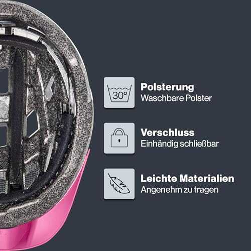 uvex air Wing - Leichter Fahrradhelm für Damen und Herren - individuelle Größenanpassung - pink-White - 52-57 cm – Ansicht 3