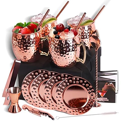 Juego de 4 tazas de Moscú Yobansa con accesorios Cover