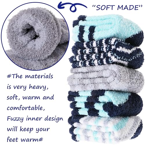 Image of Anlisim Fuzzy Socks for Women, Soft Comfy Cozy Fluffy Thick Winter Warm Fleece Slipper Socks