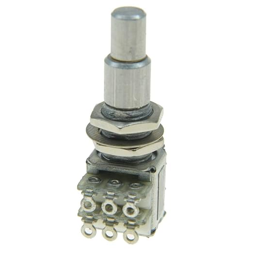 KAISH Guitar Bass Mini Dual Pots Stacked Concentric Potentiometer Pot