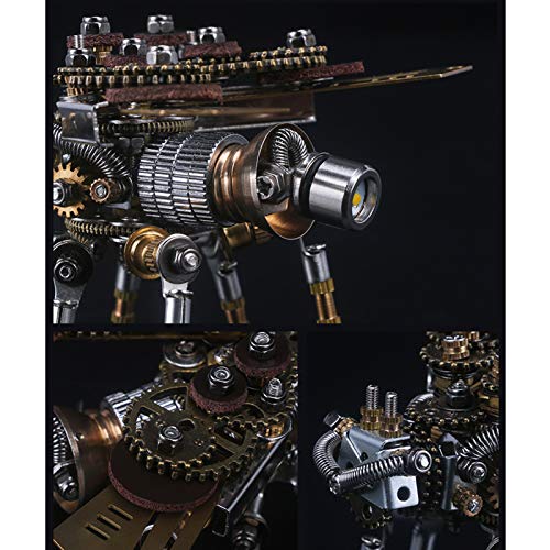 Rompecabezas de metal de avispón en acero inoxidable con base de exhibición 2