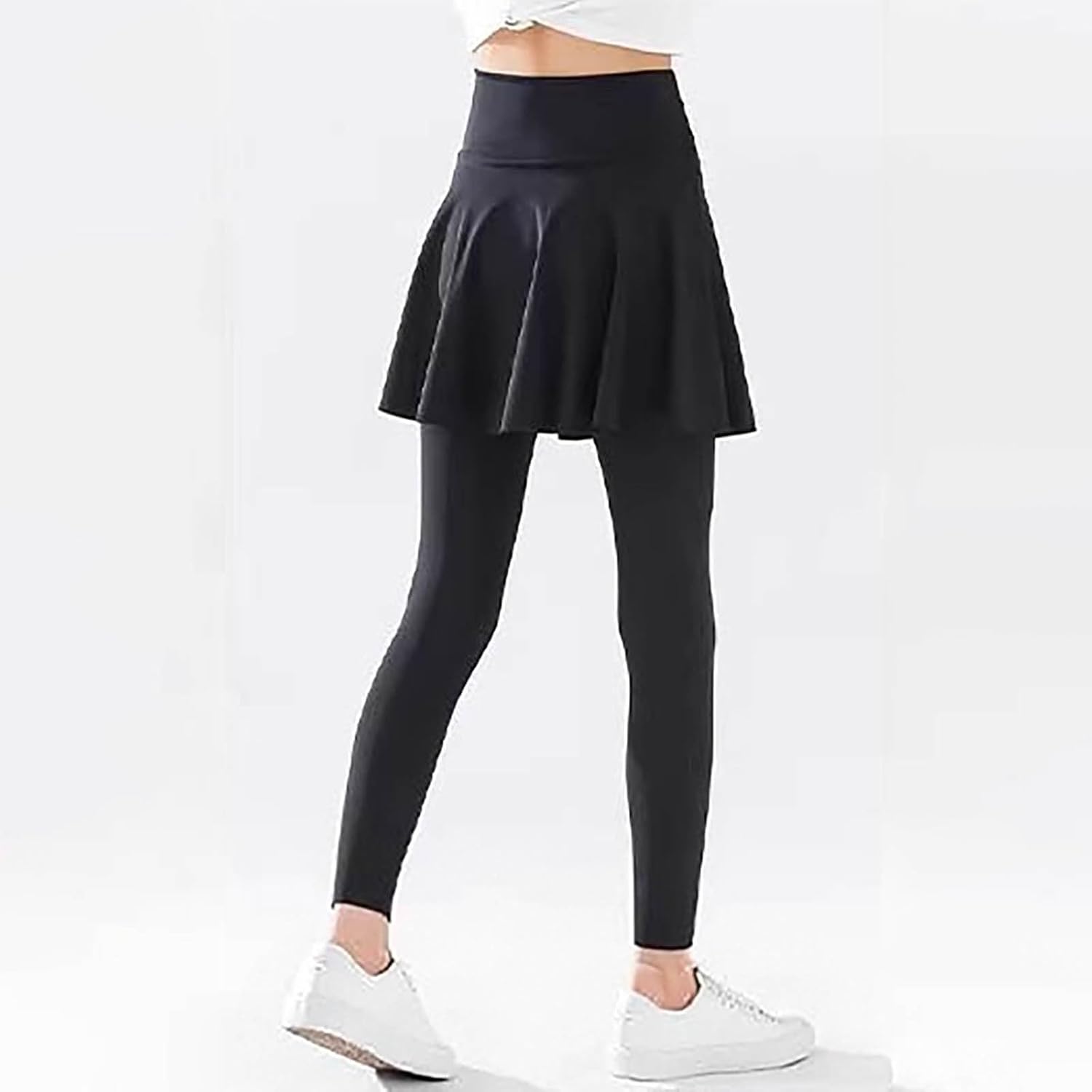 Girls Tennis Skirted Leggings Athletic A-Line Pleated Skirts with Leggings Workout Active Golf Dance Yoga Pants