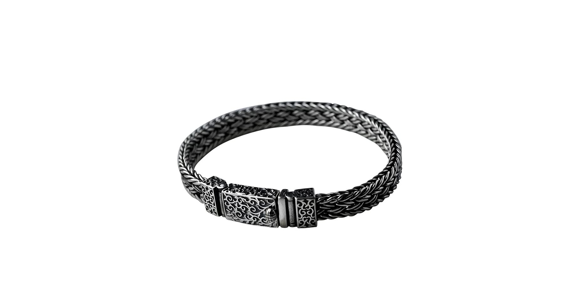 Amazon.com: AIRUiXUAN Retro S925 Sterling Silver Woven