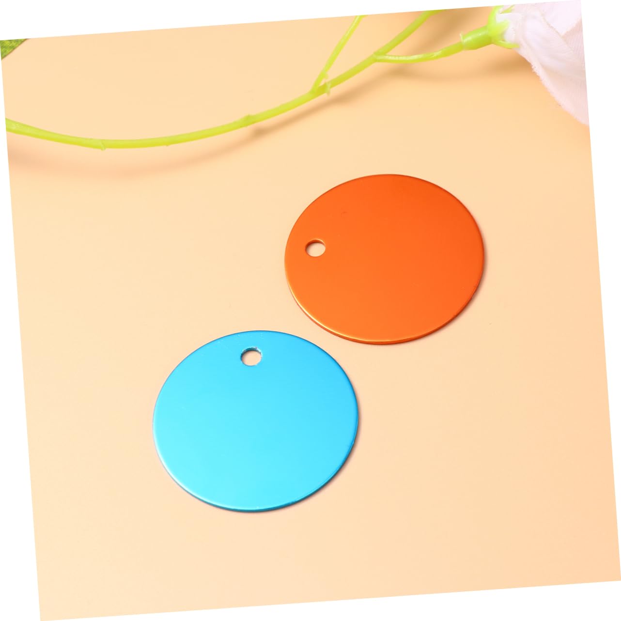 ABOOFAN 75pezzi Pz Targhette Pet Alluminio Anodizzato Medagliette Vuote Per Incisione Nome e Contatti Accessori Per Cuccioli e Animali Domestici Per Fai Da Te