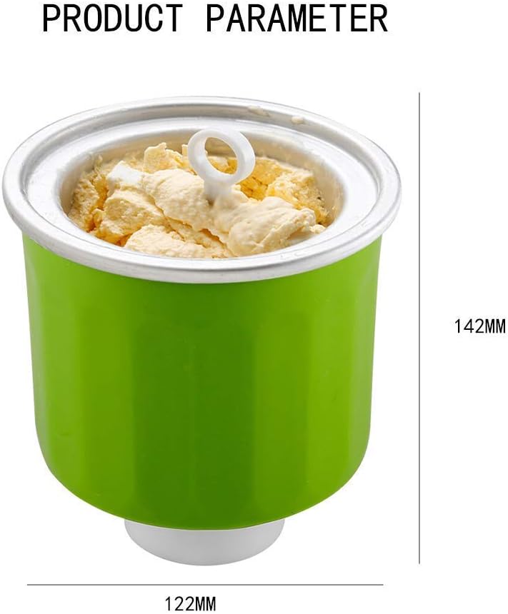 700 ml Automatic Ice Cream Machine, Frozen Dessert Making Machine, Very Suitable for Milk Tea Shops and Home Making Frozen Yogurt, Ice Cream, Sorbet, Cones (Green) Peng