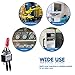 DMWD 10pcs Mini Latching Toggle Switch ON/Off SPST 3 Pins 2 Positions with Pre-soldered Wires 12V 24V 110V for car,Truck, Light,Test Machine,Industrial Equipment (Black)