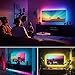 maylit ICRGB TV LED Backlight, 18ft Bluetooth LED Lights for TV 75-85in, USB Powered TV Lights Kit with Remote and App Control, Music Sync Color Change with TV Sound, Bias Lighting for HDTV Room Decor