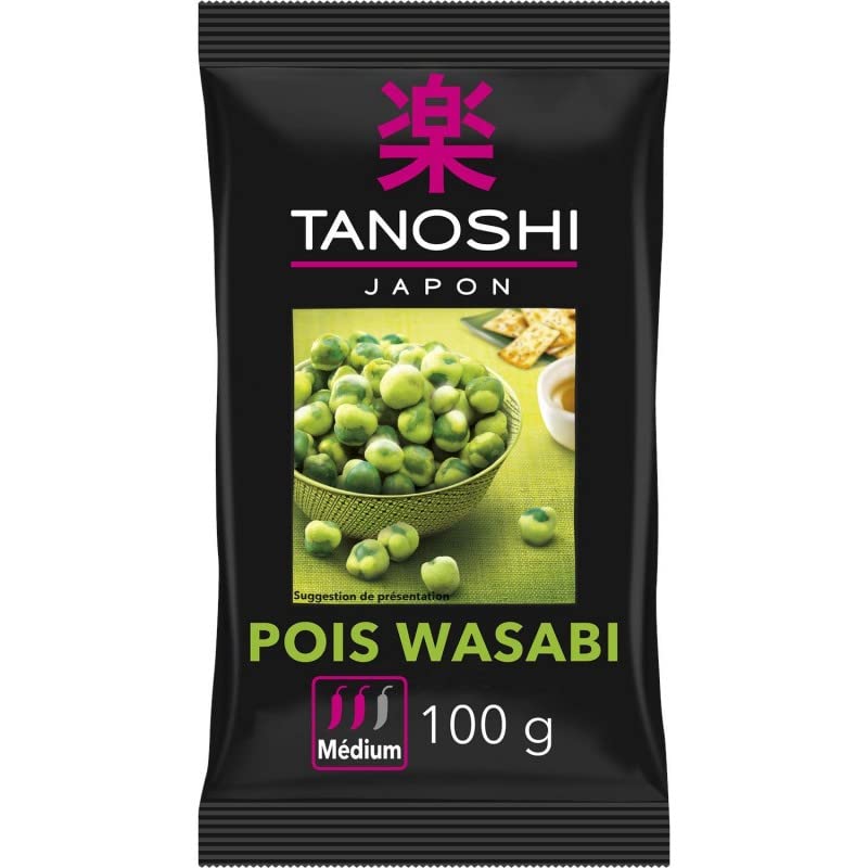 TANOSHI - Pois Wasabi 100G - Lot De 4