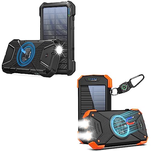 BLAVOR 2 Packs20000mAh Fast Charging Plus 10000mAh Solar