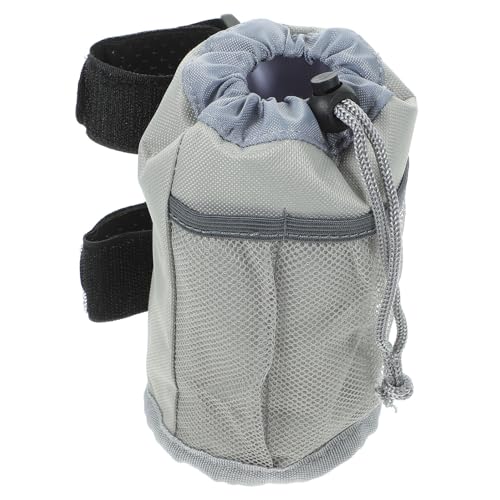 FUNOMOCYA Porte-Bouteille Vélo Oxford Gris Housse Isotherme Légère pour Gourde Protège et Transporte Bouteilles Résistance Aux Rayures et Facile à Nettoyer