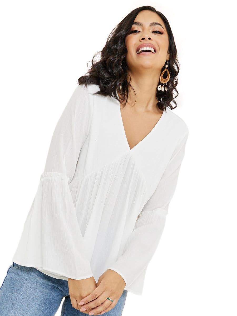 styli Women's Solid Regular Fit Tops-picture-54