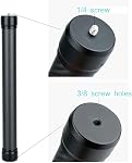 AngelReally 36cm/14.17 inch Extension Pole Carbon Fiber Bar with 1/4"" Screw Compatible with DJI Ronin S, Ronin SC, OSMO Mobile 3, OM 4, ZHIYUN Crane 2 V2 Stabilizer DSLR Camera