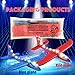 MIMIDOU 2 pcs Flashing Luminous Glider Plane 2 Flight Mode Aerobatic Superb Charming Shining Foam Airplane can Fly at Night for Kids as The Best Gift