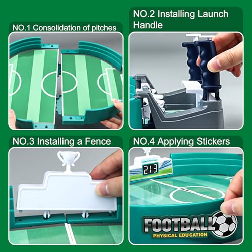 SZSMW Mini Tischkicker - Tischfussball Spiel - TischfußBall Kinder - Geeignet FüR Spielzimmer, Firmenlounges, Hausbars, Partys Im Freien, Perfekt FüR ZusammenküNfte Mit Familie und Freunden – Bild 7