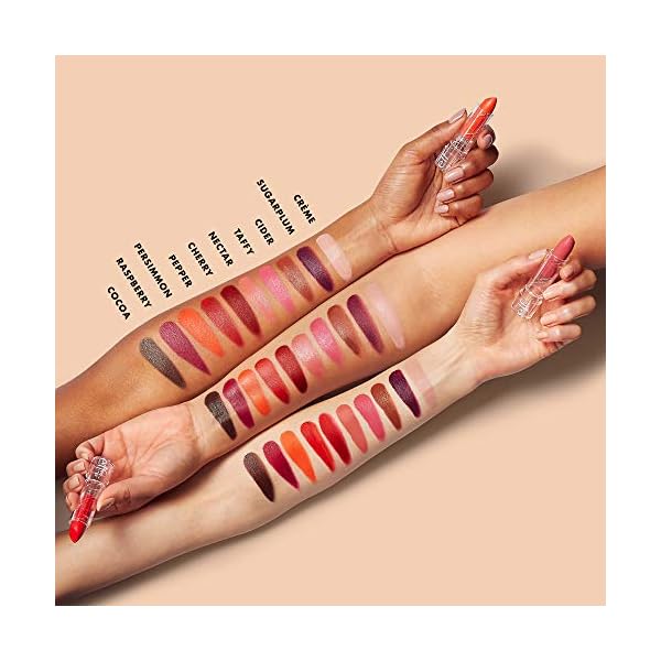 e.l.f. Cosmetics SRSLY Satin Lipstick, Nourishing & Moisturizing Formula, Infused with Jojoba Oil & Macadamia Seed Oil, Cherry