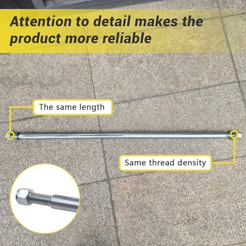 Image of Axle 1 inch Diameter 44 inch Steel Axle Rod With 1 inch to 3 /4 inch Step-Down & 3 /4-16 Fine Thread 1 /4 inch Keyway For ATV Go-Karts Quads Dune Buggies