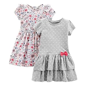 Simple Joys by Carter’s baby-girls Short-sleeve and Sleeveless Dress Sets, Pack of 2