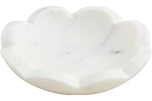 Mud Pie Scallop-Edged Marble Bowl