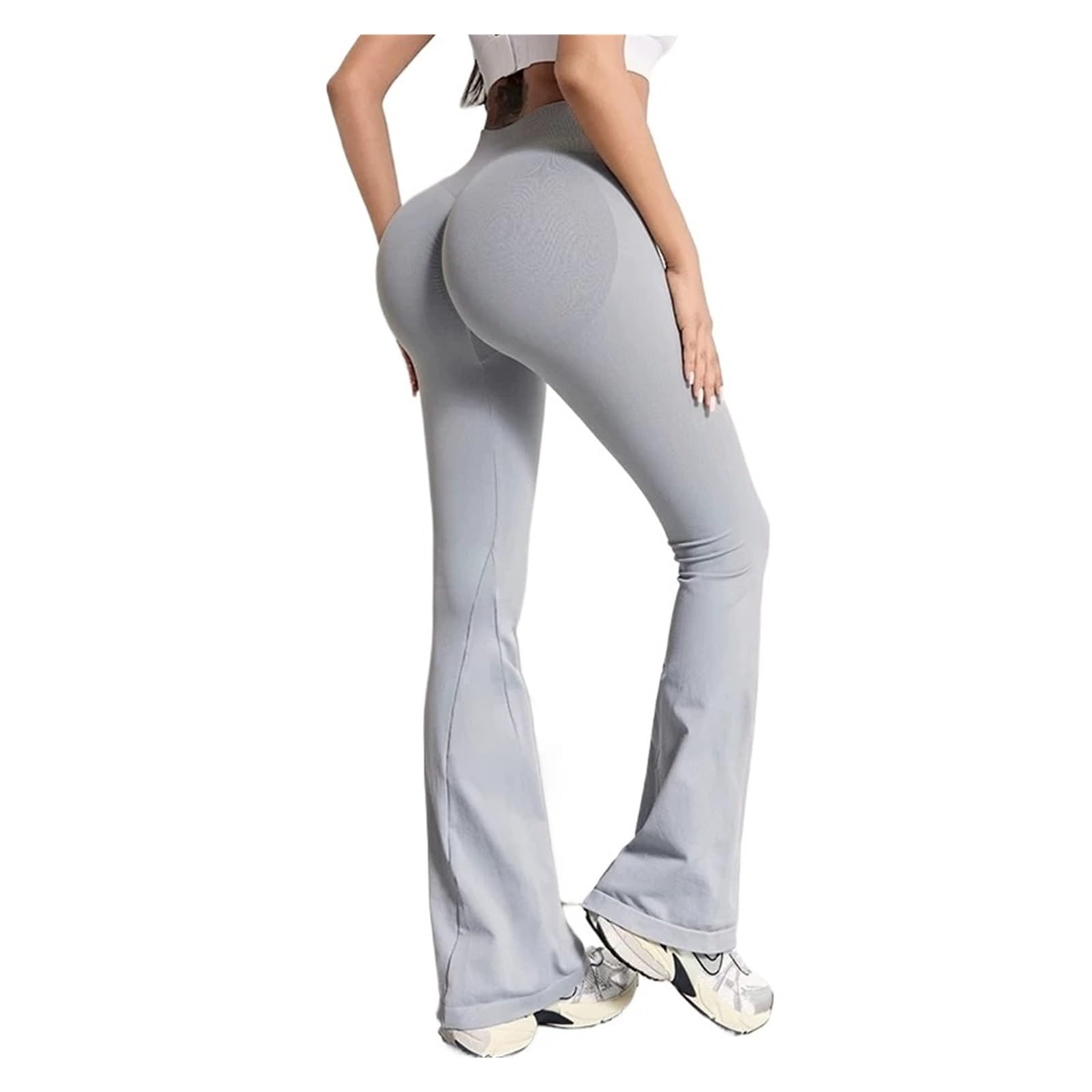 Leggins Mujer Push Up Pantalones de Yoga for Mujer, Ajustados, Acampanados, for Levantar la Cadera y Correr