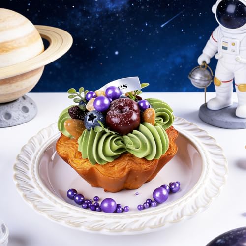 Image of Purple Pearl Sprinkles for Cake Decorating, 4 Sizes Sugar 130g /4.6oz, Cupcake, Ice Cream, Donuts, Macaron Toppings Supplies (2mm, 4mm, 7mm, 1cm)