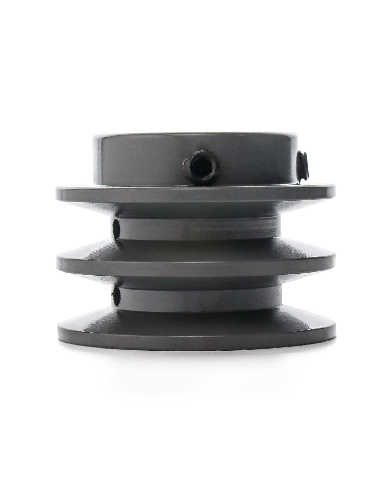 QWORK 2AK2578 Double Groove Pulley/Sheave, 2.55"OD 7/8" Bore, AK Fixed Bore Pulley, for A, 3L & 4L (A & AX) V-Belts, Cast Iron — Amazon image 2