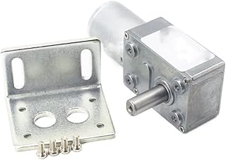 ELLANA Turbine Speed Geared 6 Volt Dc Motor JGY370 6v Variable Speed Electric Motor Motorized Gears Fine Motor Toys Worm controllable (Size : 23rpm, Color : 6V with Bracket)