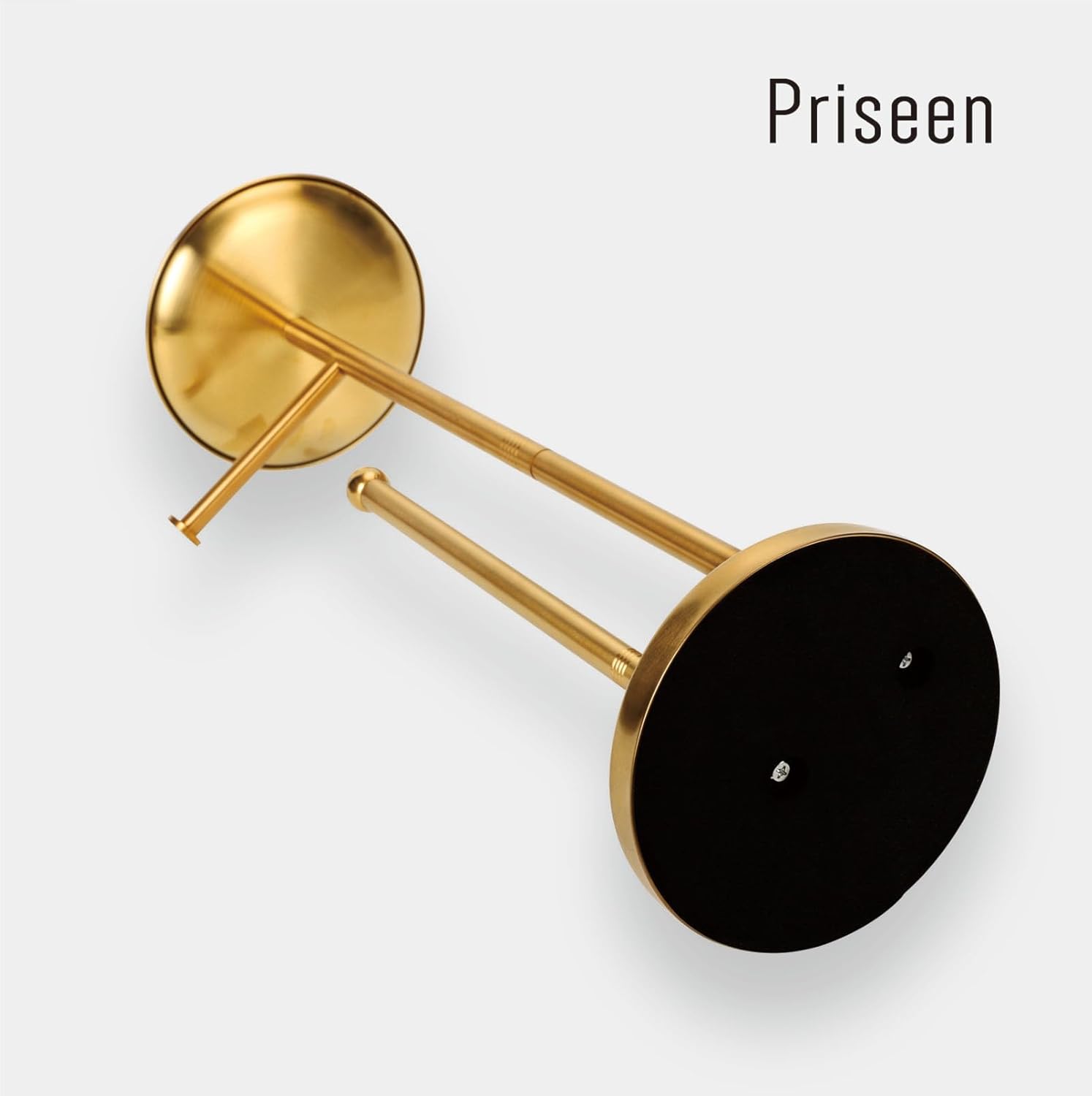 Toilet Paper Holder Stand with Phone  (Gold)