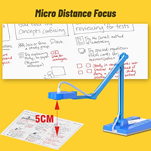 image for Mirabox 4K Ultra HD Document Camera for Teachers - 10MP 3-in-1 USB Doc
