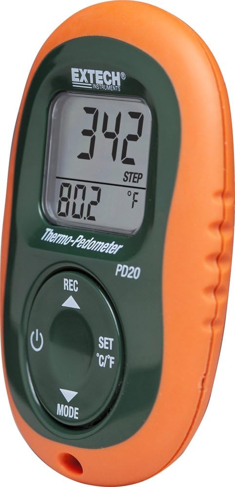 Extech PD20 Thermo-Pedometer : Sports & Outdoors