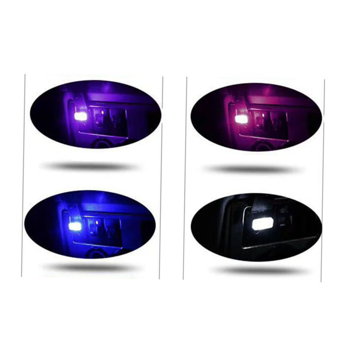 Lampe USB LED Bleu pour Intérieur Voiture Lumière Ambiance à Haute Luminosité Compatible Ports USB