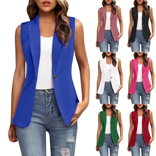 Veste d'été avec boutons et coupe sans manches : l'alternative fluide au blazer classique