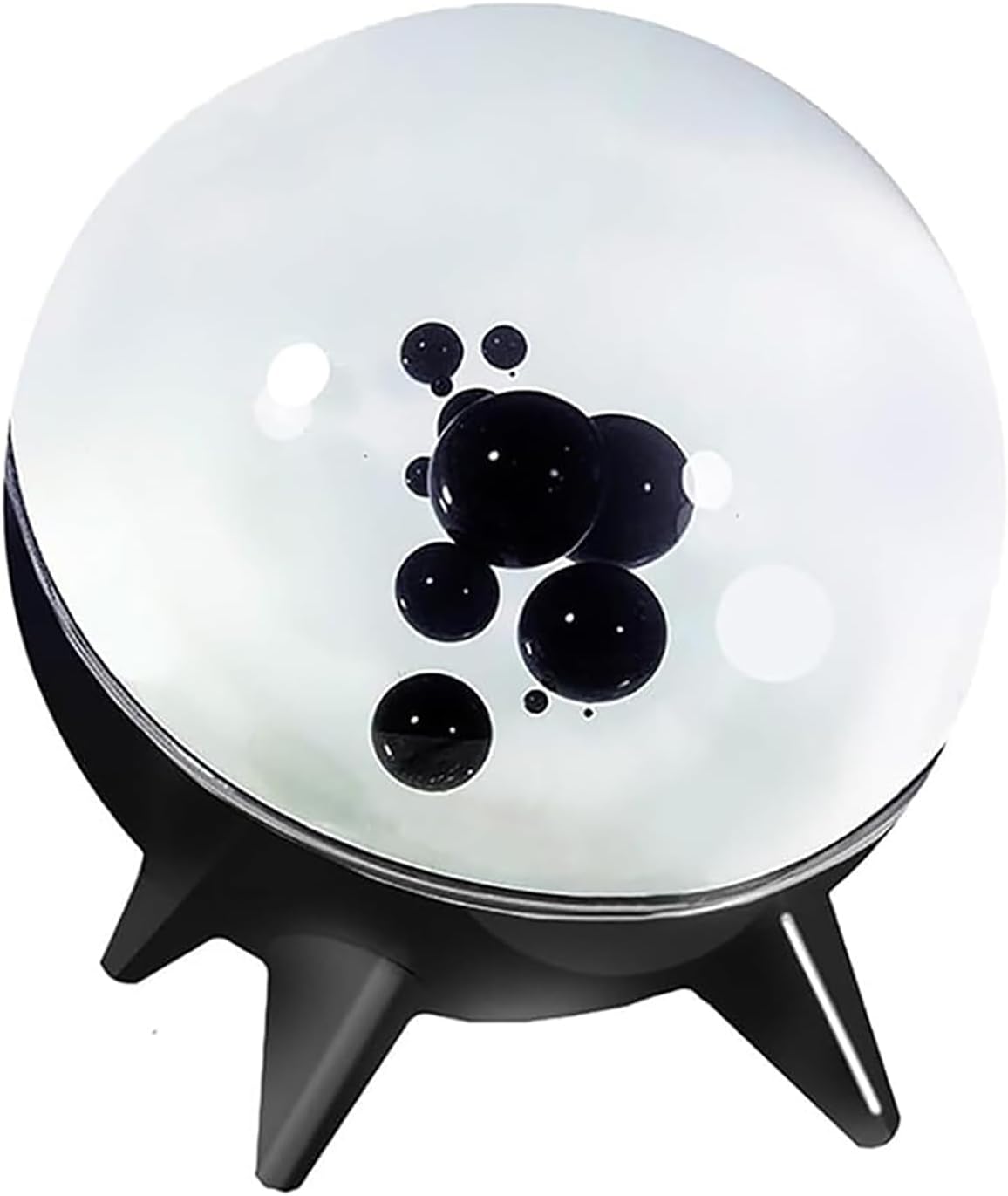 Magnetic Liquid Music Rhythm Light, Ferrofluid Sound Visualizer Dancing Ferrofluid Display Ferro Fluid Desk Decor,White