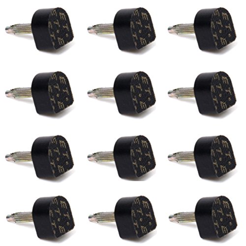 SODIAL(R) 6 Paire Plaques de Talon Pour Chaussures a Talons Hauts 10x11mm Style 604 - Noir