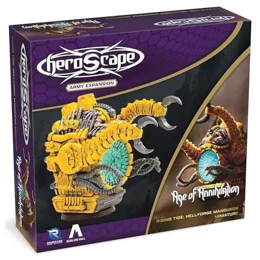 Renegade Game Studios Heroscape: Rising Tide – Hellforge Mandukor Army Expansion, 1 Miniatura Non Dipinta Completamente Assemblata & Army Card, 2–4 Giocatori, 30–90 Minuti
