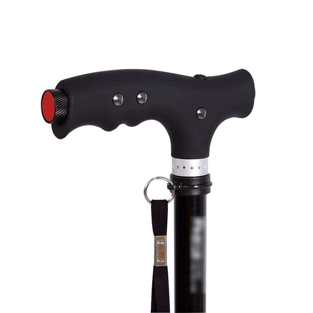 Bastón LED Ajustable, Mango De Masaje Magnético, Bastón Ajustable Ligero para Equilibrio, Ayuda De Movilidad, para Hombres, Mujeres, Bastones Discapacitados, Ancianos, Muletas Times