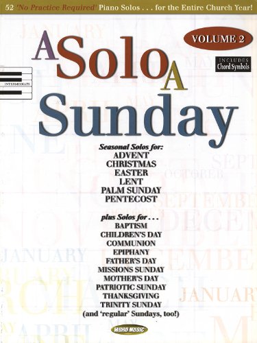 A Solo a Sunday - Volume 2: Piano Solo