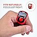 CINCY Clicker Counter with LED for Day & Night Use | Instant Reset, Accurate & Quiet, Long Battery Life | for People, Laps, Pitch, Golf, Baseball, Fish Counting – Red, 1 Pack