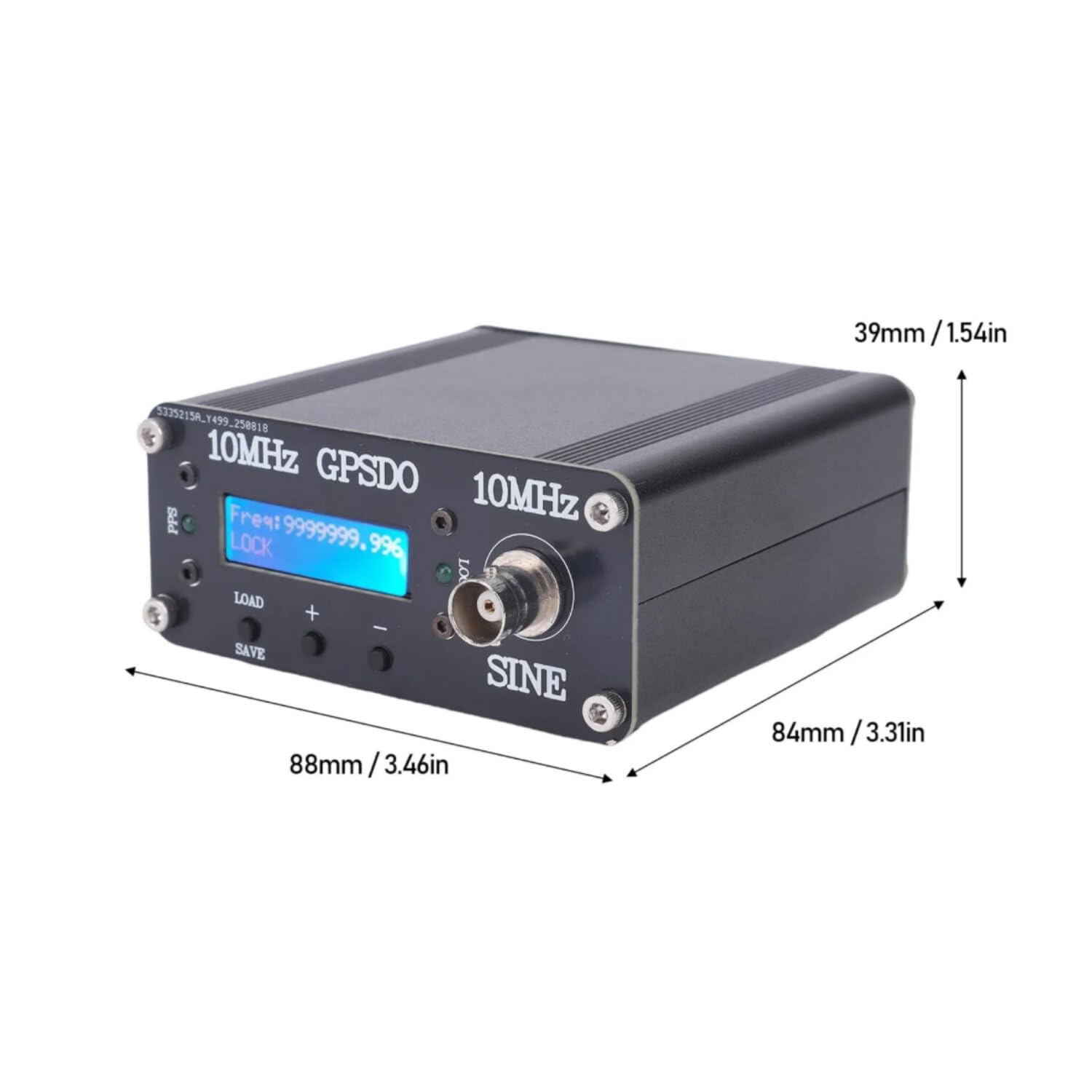 VIDOO Oscilador Disciplinado GPS Alta Precisión 10MHz 0001Hz con Módulo Dual ATGM336H Salida TCXO Estable Señal 1PPS para Calibración