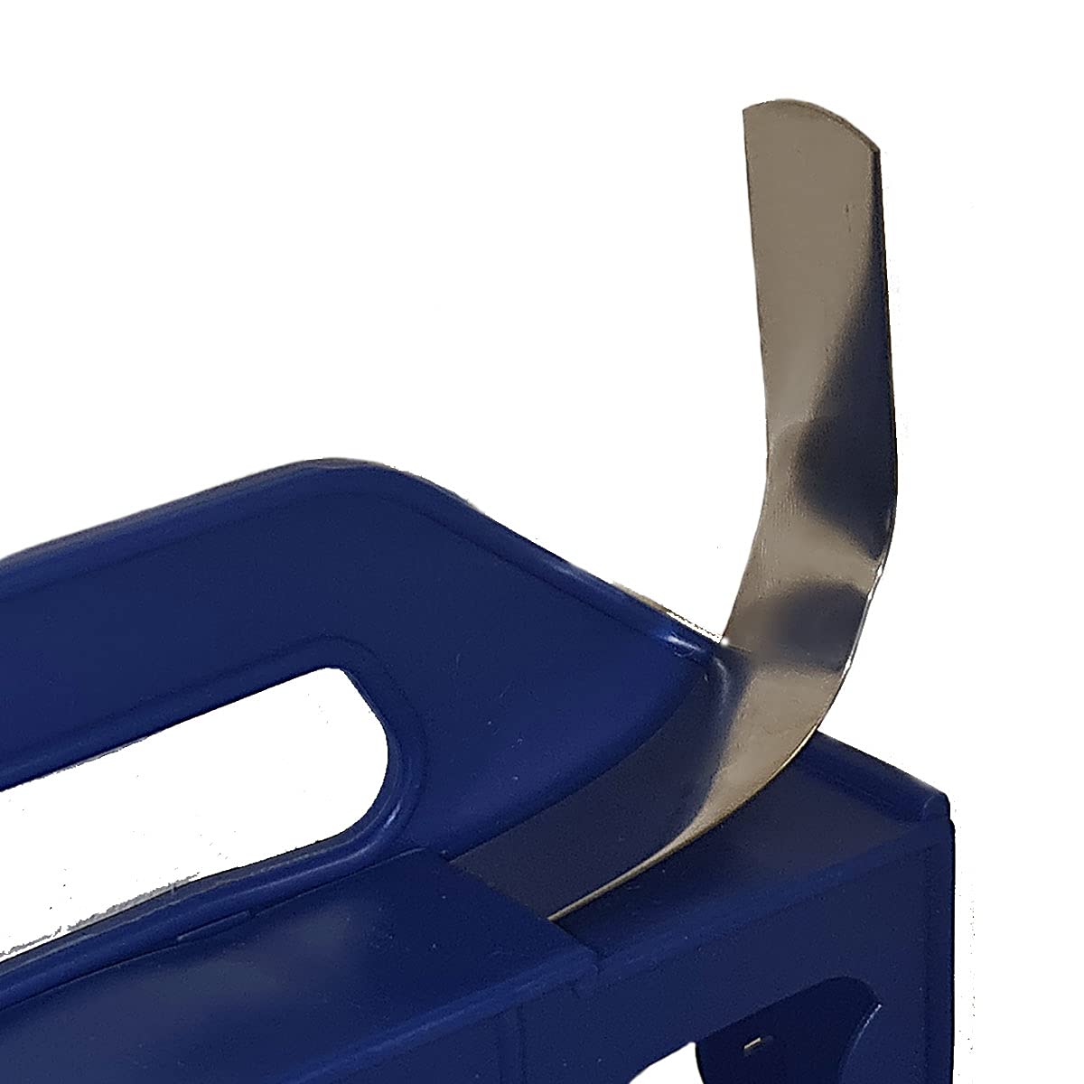 Feuillard Acier en Inox pour Cerclage, Dévidoir Bleu, Inox Gris, Largeur de 20x07mm Rouleau de 50 Mètres