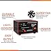 Pyramid Universal Compact Bench Power Supply - 12 Amp Linear Regulated Home Lab Benchtop AC-to-DC 12V Converter w/ 13.8 Volt DC 115V AC 270 Watt Power Input, Screw Type Terminals, Cooling Fan PS14KX