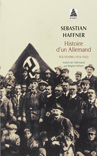 Histoire d'un Allemand (babel): Souvenirs (1914-1933) livre En ligne