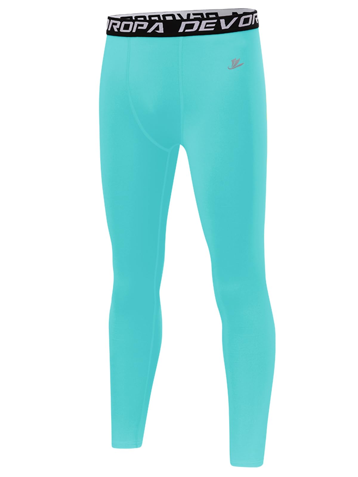 DEVOROPA Boys Leggings Youth Compression Pants Sports Tights Basketball Football Baseball Soccer Baselayer Slim/Regular/Husky