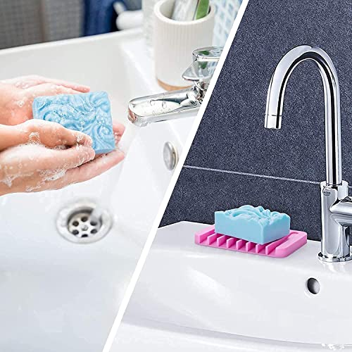 3 Pack Silicone Soap Molds 6 Cavities Silicone Soap Mold Rectangle Oval And Flower Shapes Soap Molds For Soap Making Handmade Cake Chocolate Biscuit Pudding Jelly Ice Cube Tray #TOP4