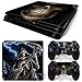 Sony PS4 Playstation 4 Slim Skin Design Foils Faceplate Set - Grim Reaper Motif