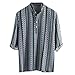 Produktbild TWISFER Herren Strand Hemd Kurzarm Hawaiihemd Beach Party Button Retro Drucken Aloha Freizeit Hemden Lose T-Shirt Bluse GroßE GrößE Top