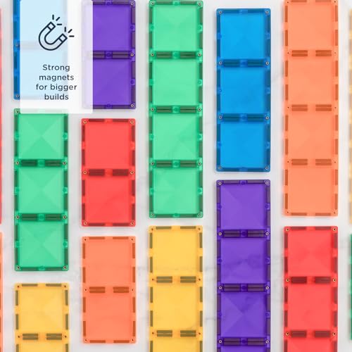 Connetix 18-Piece Rainbow Rectangle Expansion Set — view 2